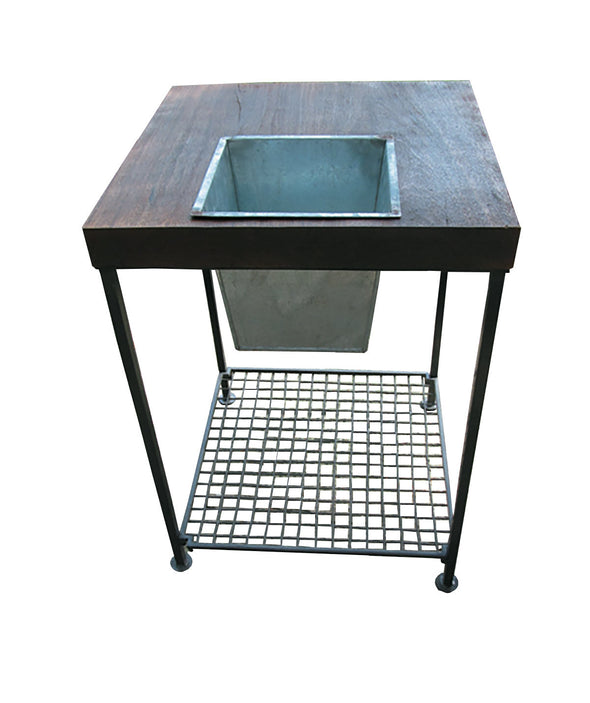 Forma Square Planter Side Table (#FG9404) - Nomadic Grill + Home - 2