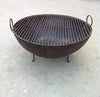 Steel Firebowl From India w/Grill Grate & Stand - Large (riveted) - Nomadic Grill + Home - 5