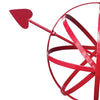 Metal Garden Sphere w/Hairpin Base - Red Finish 39" Tall - Perfect For Climbing Plants (#1323-R) - Nomadic Grill + Home - 2