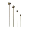 Stainless Steel Garden Lollipops - modern balls on stakes decor for indoor / outdoor use - Nomadic Grill + Home - 3