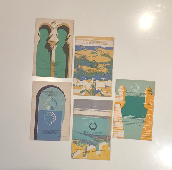 Lot of 5 Moroccan Tourism Booklets From 1952, Beautiful Quality Printed in Paris, Global Travel Ephemera SOLD OUT
