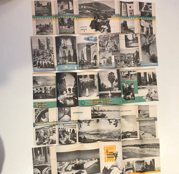Lot of 5 Moroccan Tourism Booklets From 1952, Beautiful Quality Printed in Paris, Global Travel Ephemera SOLD OUT