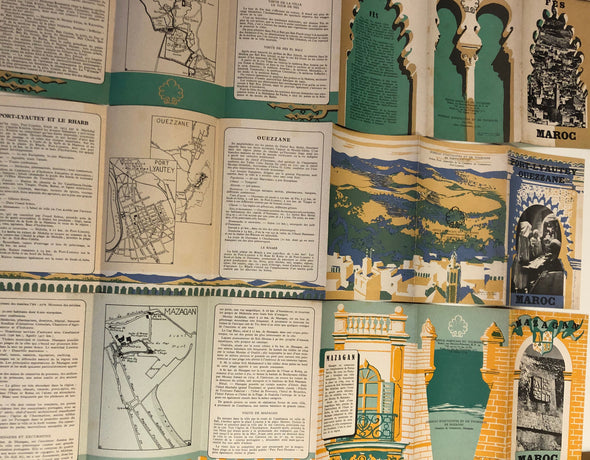 Lot of 5 Moroccan Tourism Booklets From 1952, Beautiful Quality Printed in Paris, Global Travel Ephemera SOLD OUT