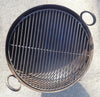 Steel Firebowl / Fire Pit From India W/ Grill Grate and Stand - Medium, Stamped - Nomadic Grill + Home - 4