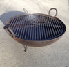 Steel Firebowl / Fire Pit From India W/ Grill Grate and Stand - Medium, Stamped - Nomadic Grill + Home - 5