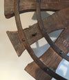 Vintage Charkha Spinning Wheel on Stand From India, Home Decor Accent, Upcycled