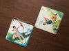 Vintage Set of 2 Calendar Card From 1977 China - Badminton and Archery themed cards, Authentic, Antique Stationary Cards (ccc04)