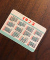 Vintage Calendar Card From 1973 Cultural Revolution Era China - Authentic, Hard To Find Antique Stationary Card (ccc08)