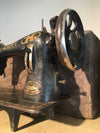 Old Sewing Machine From India, Great Decorative Piece, Happy Brand, Nice Home Accent Piece or Use Outside as Garden Decor