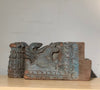 Vintage Hand Carved Wood Ornamental Architectural Salvage Piece From India, Home Decor, Decorative Object, One Of A Kind