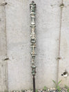 Vintage Chippy Painted Cast Iron Fence Post Garden Stake, Architectural Salvage From India SOLD OUT