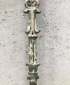 Vintage Chippy Painted Cast Iron Fence Post Garden Stake, Architectural Salvage From India SOLD OUT