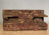 Unique Handcarved Half Wood Pilaster Base From India, Architectural, Detailed Wood Carving, Indoor Outdoor Decor, Plant Or Candle Stand