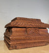 Vintage Carved Wood Architectural Salvage Base From India Perfect As Candle Stand Plant Stand Bookshelf Decor Garden Art 50 - 100+ Years Old