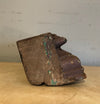Indian Architectural Salvage Carved Wood Remnant Piece Recovered From Building, 50 - 100 Years Old, Special Price, Does Not Sit Flat