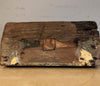 Indian Architectural Salvage Carved Wood Remnant Piece Recovered From Building, 50 - 100 Years Old, Special Price, Does Not Sit Flat