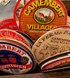Lot of 5 French Camembert Cheese Labels Vintage 70s - 80s Etiquette Fromage, Francophile cheese lover, decoupage craft scrapbooking